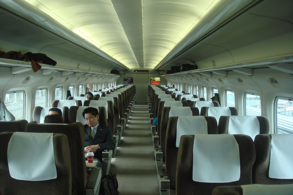 intérieur trains Shinkansen 1ère classe