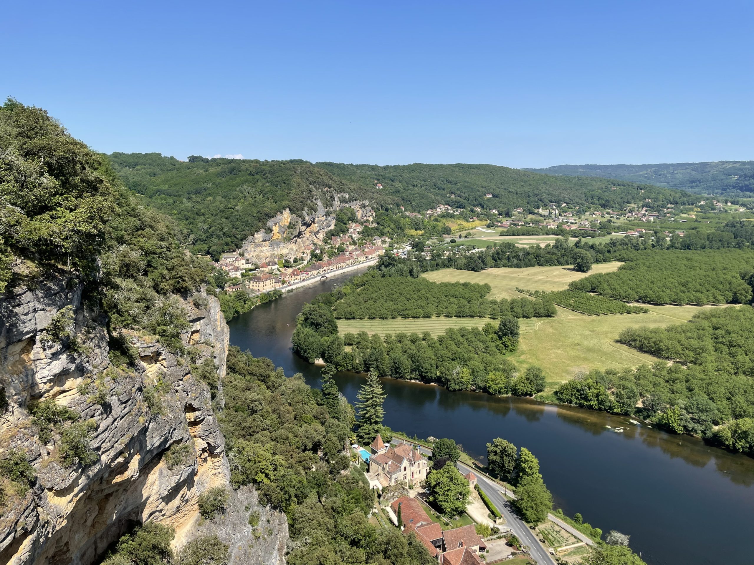 vue sur la Dordogne depuis les jardins de Marqueyssac