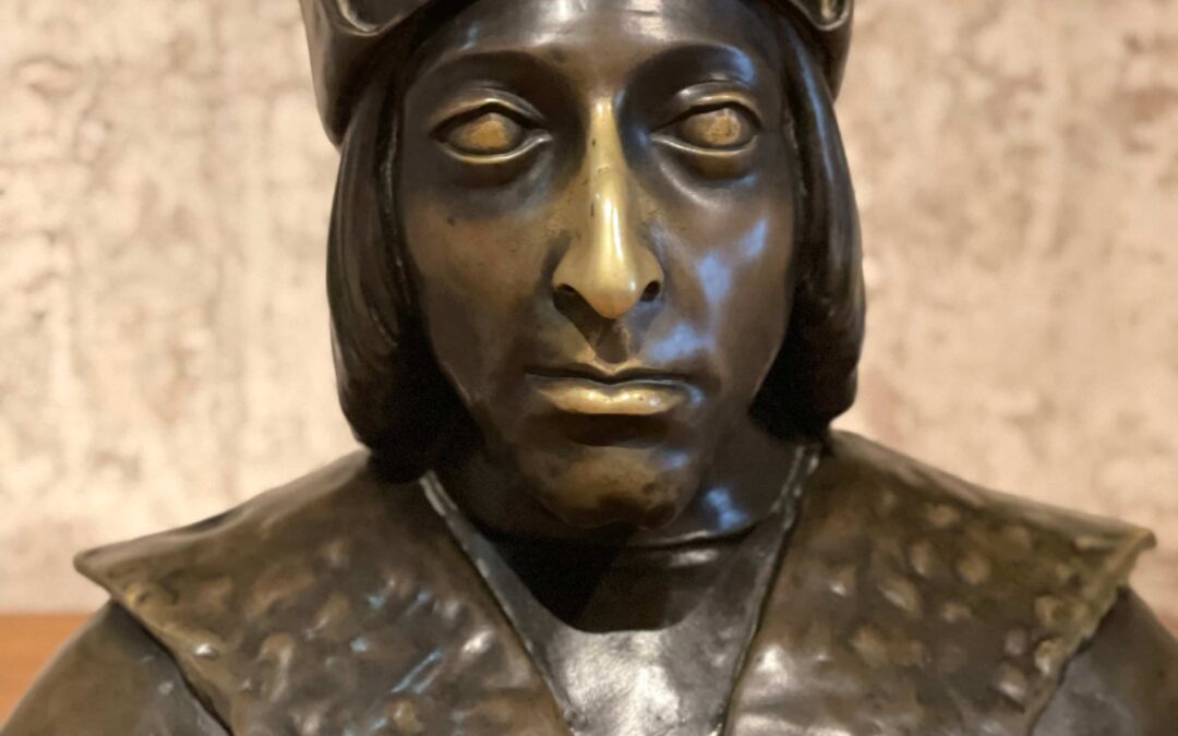 buste en bronze de Charles VIII à Loches